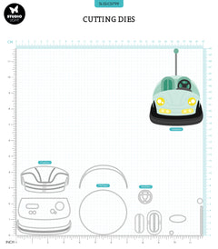 SL Cutting Die Bumper Car Sweet Stories 16 PC-2