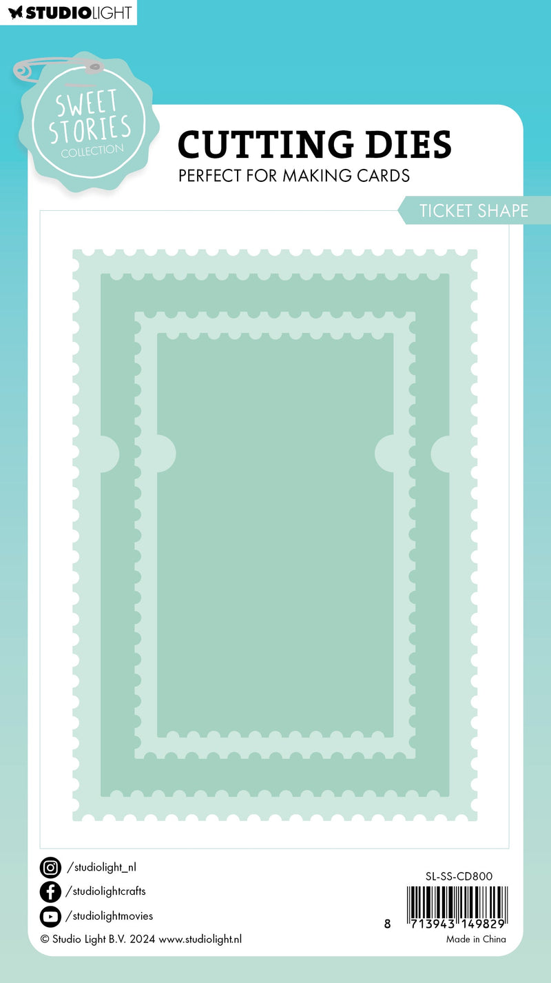 SL Cutting Die Ticket Shape Sweet Stories 4 PC-3
