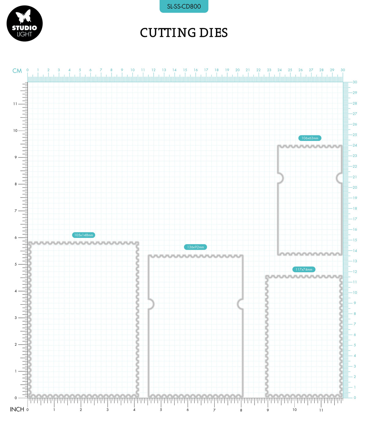SL Cutting Die Ticket Shape Sweet Stories 4 PC-2