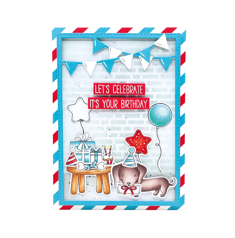 SL Stamp & Cutting Die Dachshund Sweet Stories 16 PC-4
