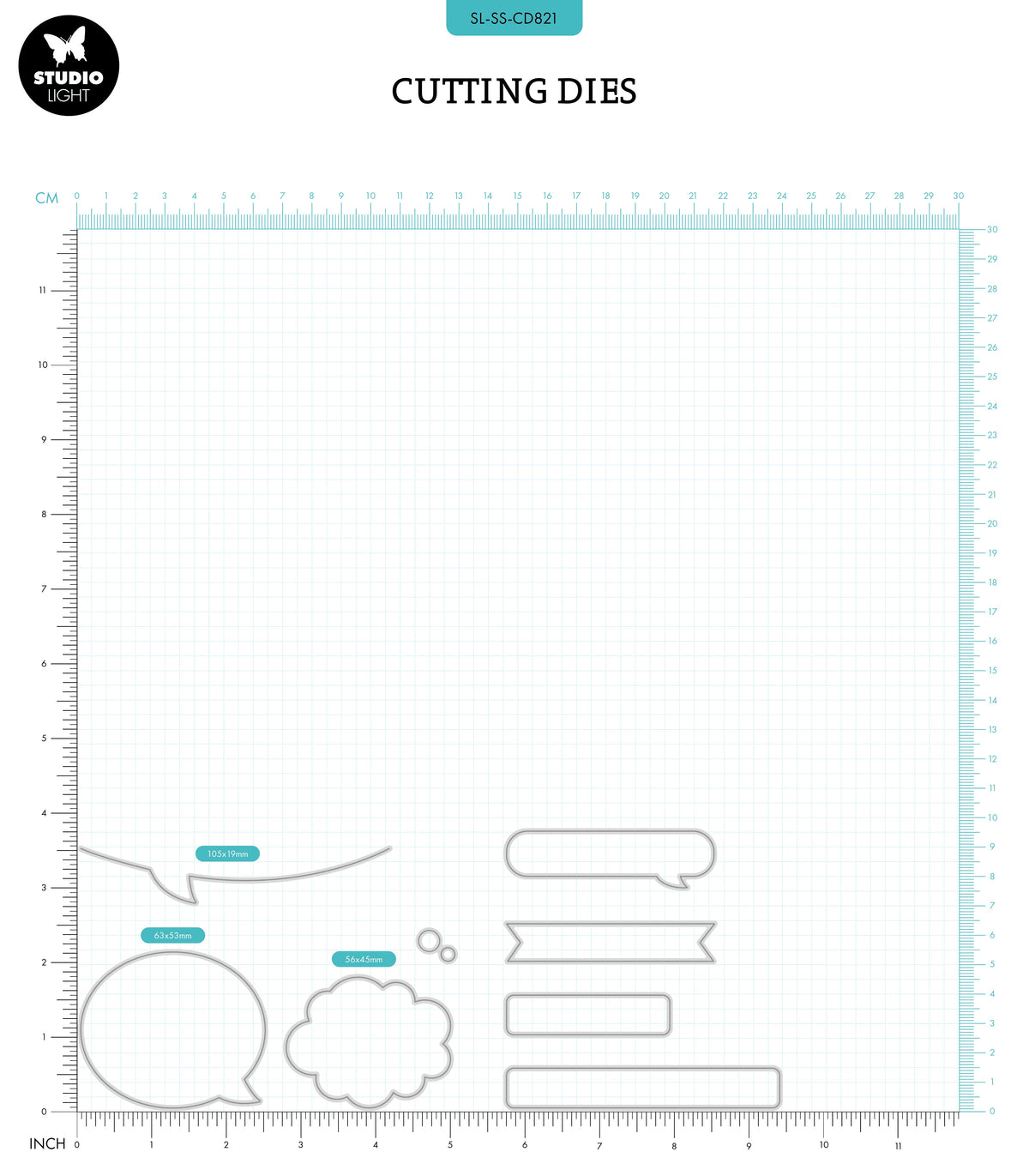 SL Cutting Die Speech & Text Essentials Sweet Stories 8 PC-2