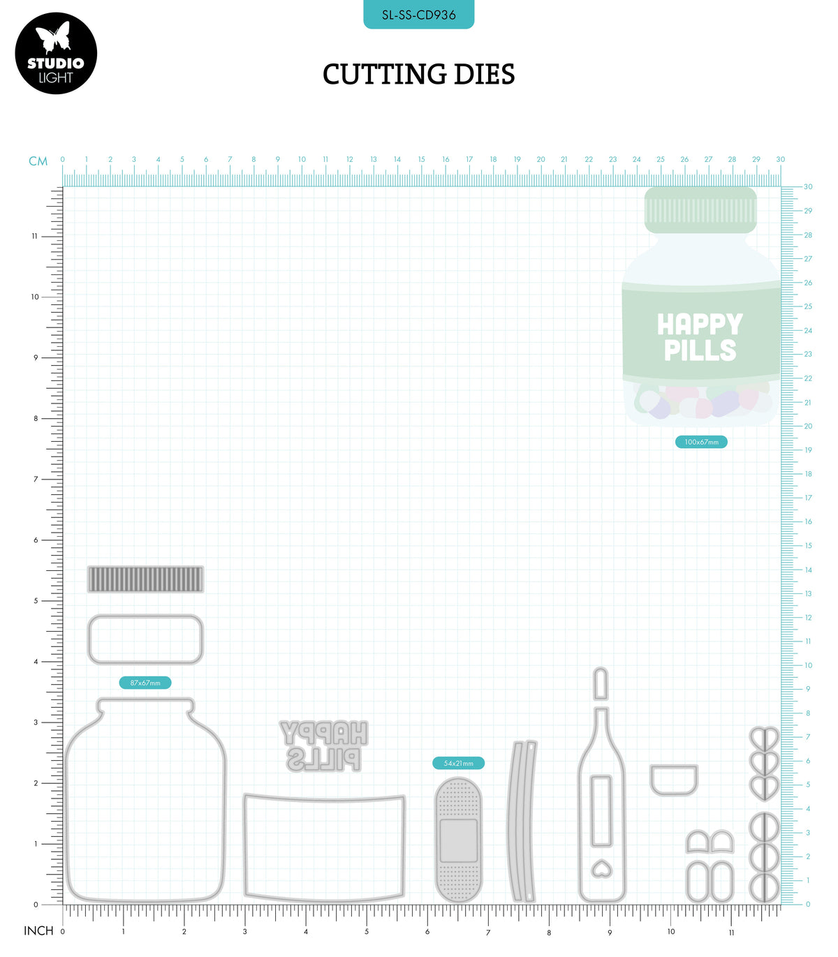 SL Cutting Die Pill Bottle Sweet Stories 17 PC-2