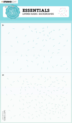 SS Mask Background Sprinkles Sweet Stories 210x150x1mm 1 PC nr.141-1