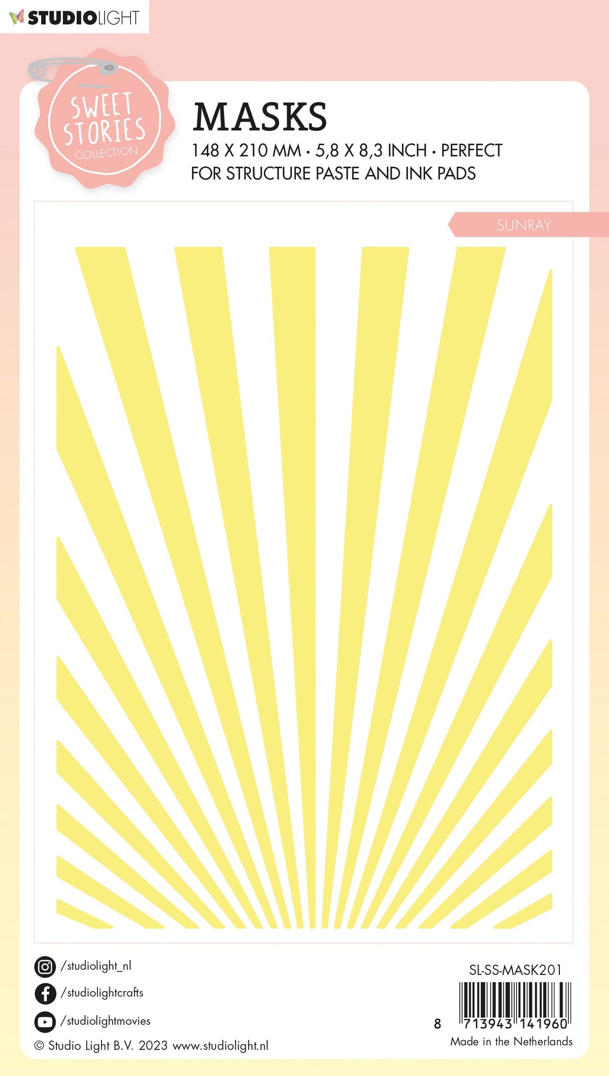 SL Mask Sunray Sweet Stories 150x210x1mm 1 PC nr.201-5
