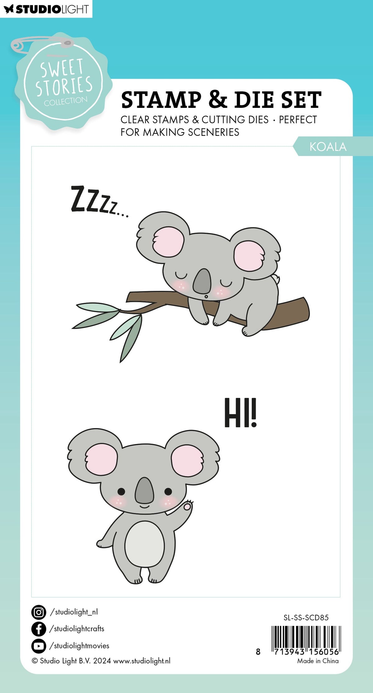 SL Stamp & Cutting Die Koala Sweet Stories 10 PC-3