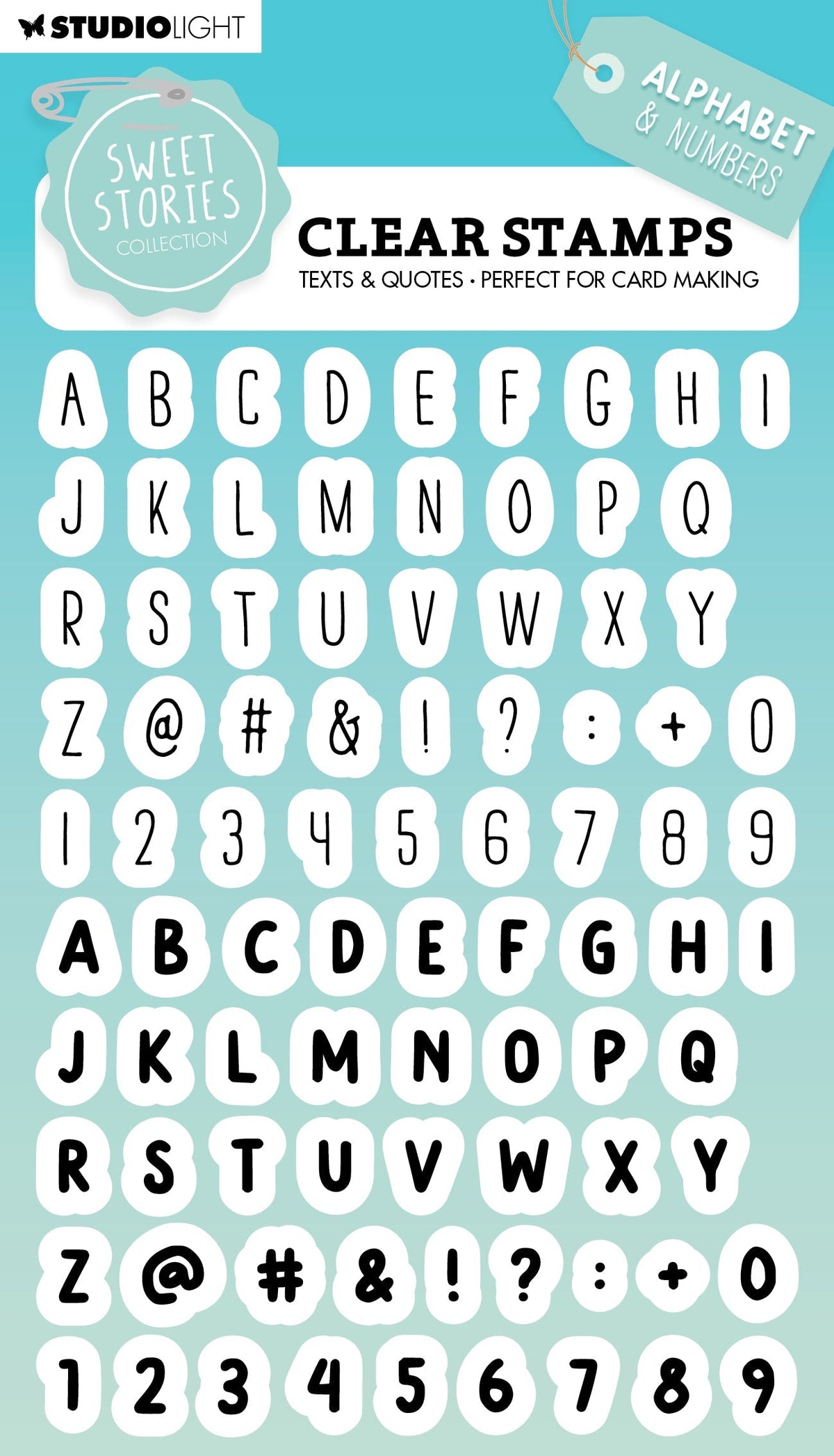 SL Tampon transparent Alphabet Histoires Mignonnes 148x105x3mm 86 PC nr.559-1