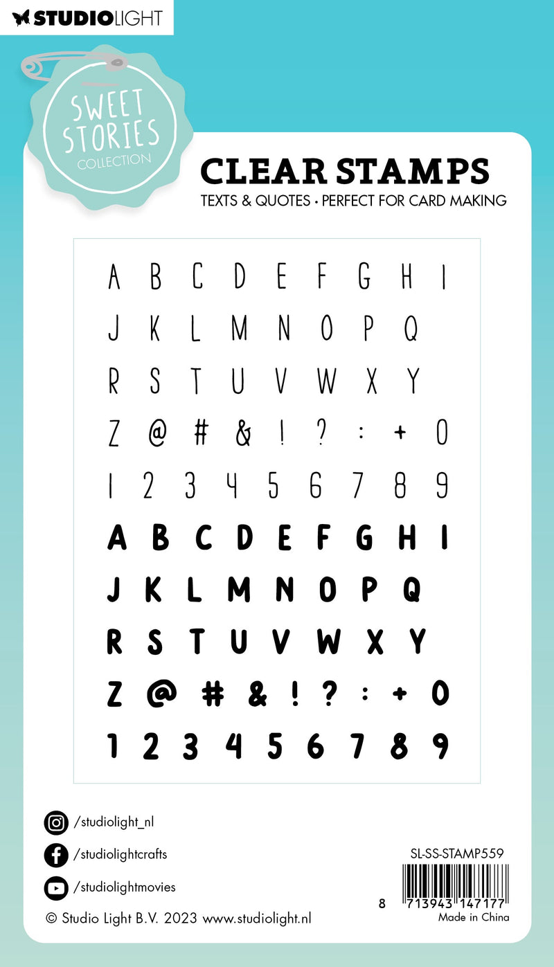 SL Tampon transparent Alphabet Histoires Mignonnes 148x105x3mm 86 PC nr.559-3