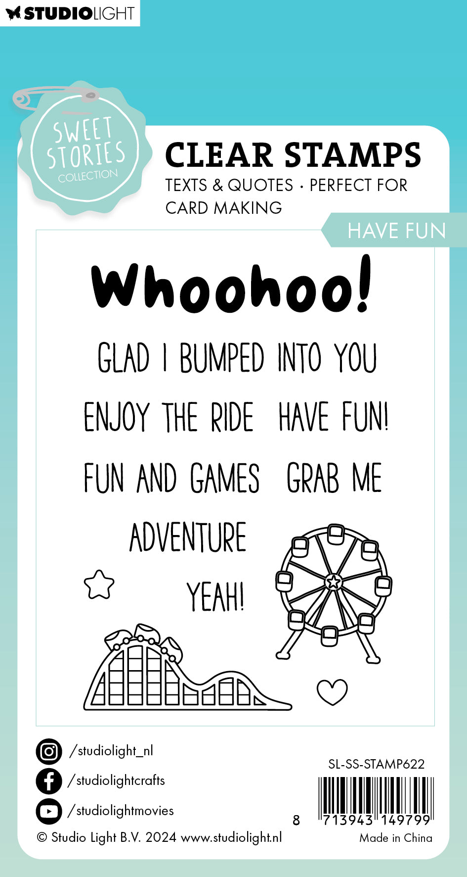 SL Clear Stamp Have Fun Sweet Stories 12 PC-3