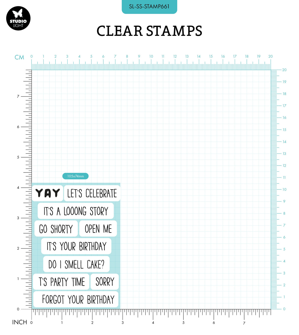 SL Clear Stamp Let's Celebrate Sweet Stories 10 PC-2