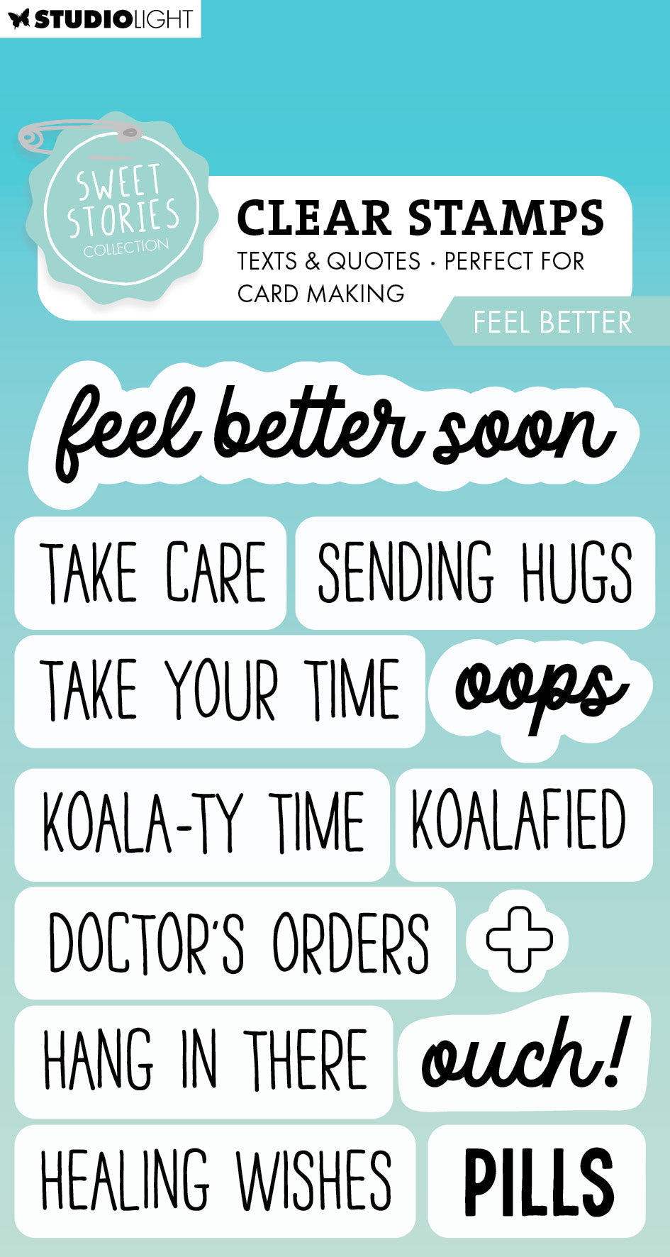 SL Clear Stamp Feel Better Sweet Stories 13 PC-1