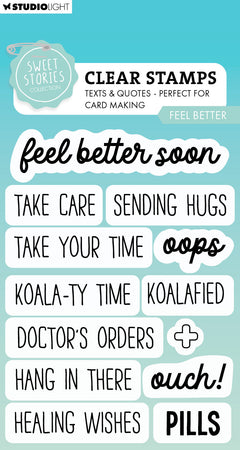 SL Clear Stamp Feel Better Sweet Stories 13 PC-1