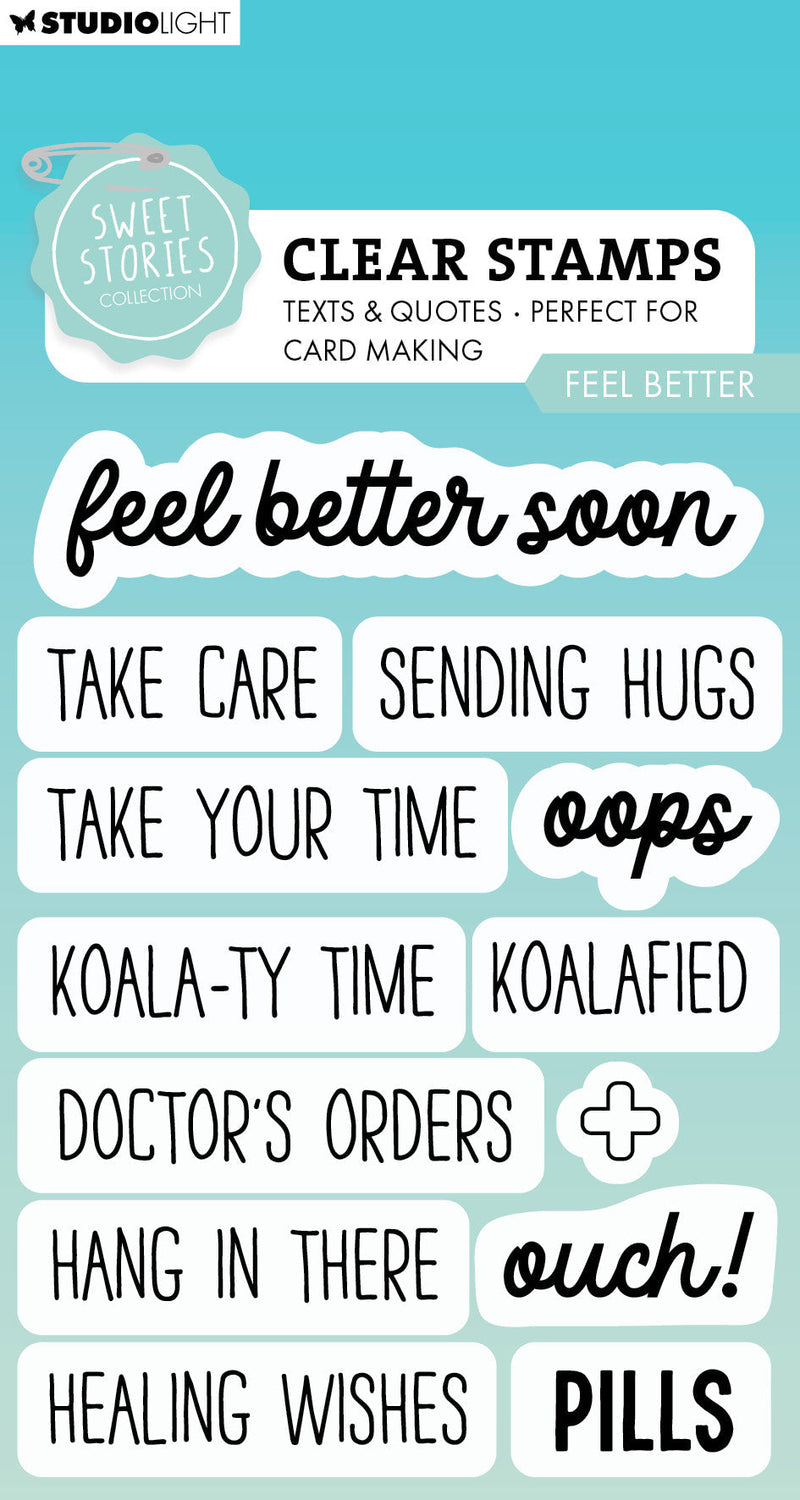 SL Clear Stamp Feel Better Sweet Stories 13 PC-1