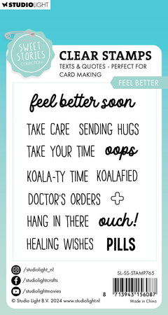 SL Clear Stamp Feel Better Sweet Stories 13 PC-3