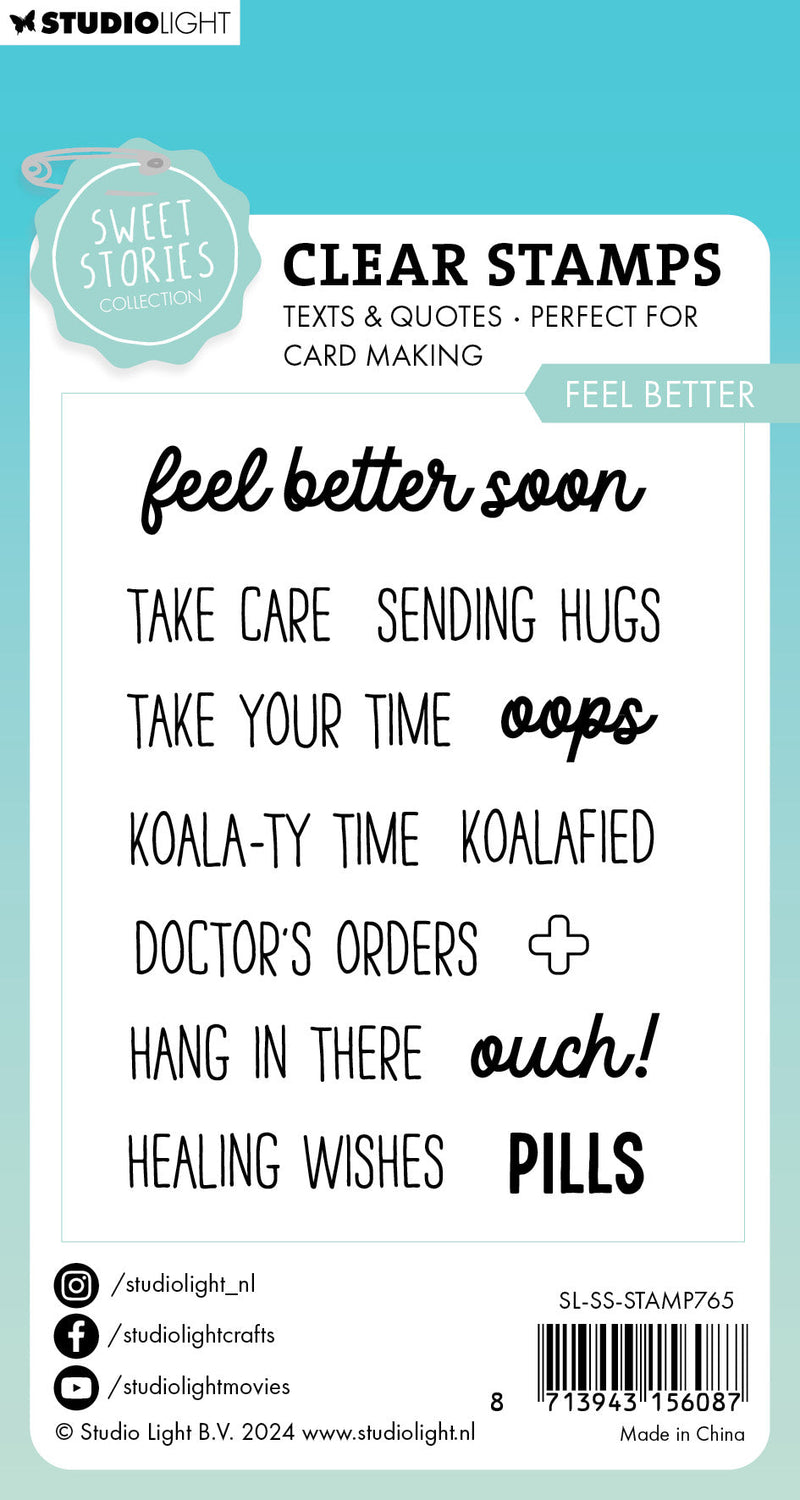SL Clear Stamp Feel Better Sweet Stories 13 PC-3