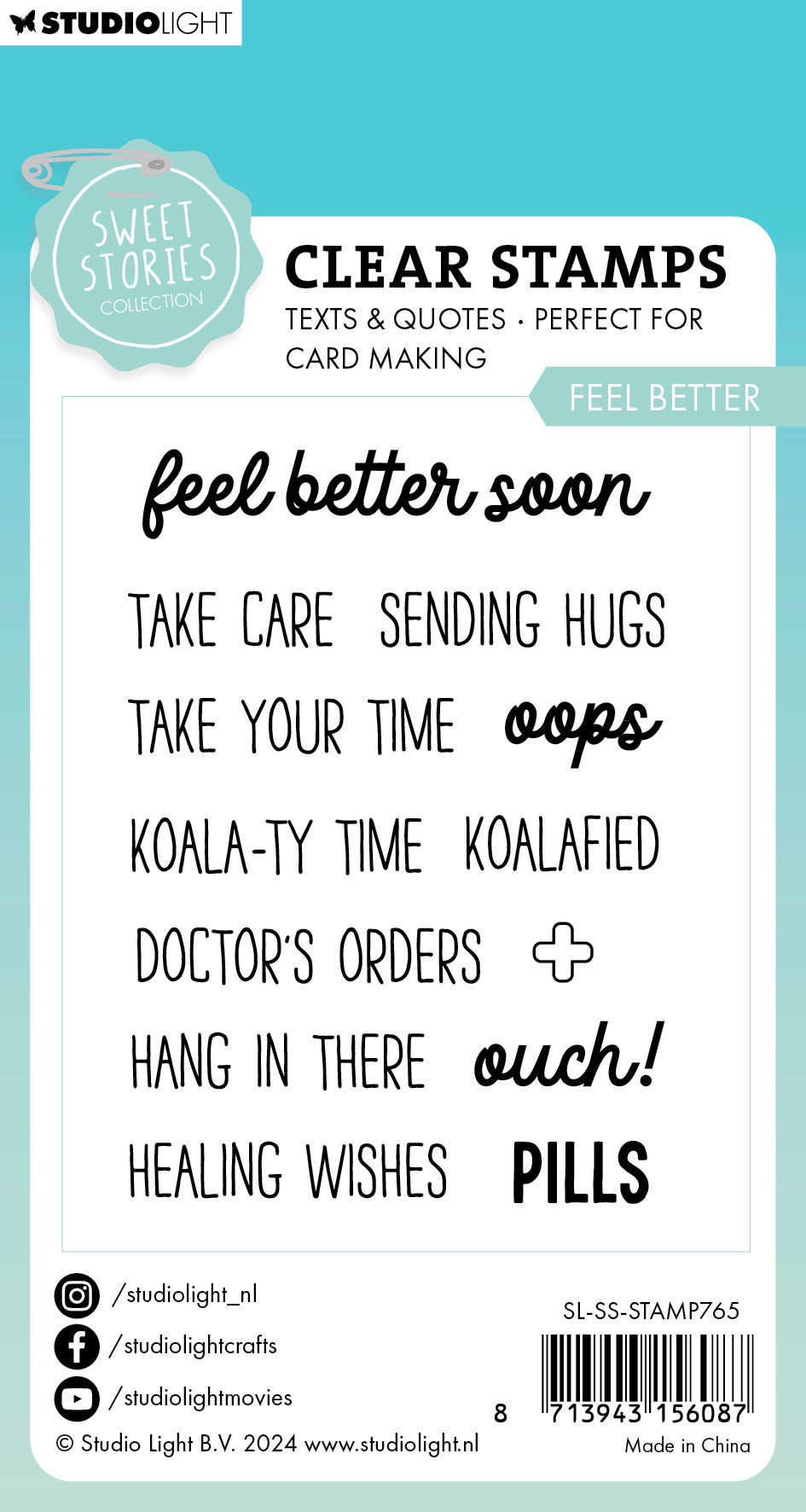 SL Clear Stamp Feel Better Sweet Stories 13 PC-3