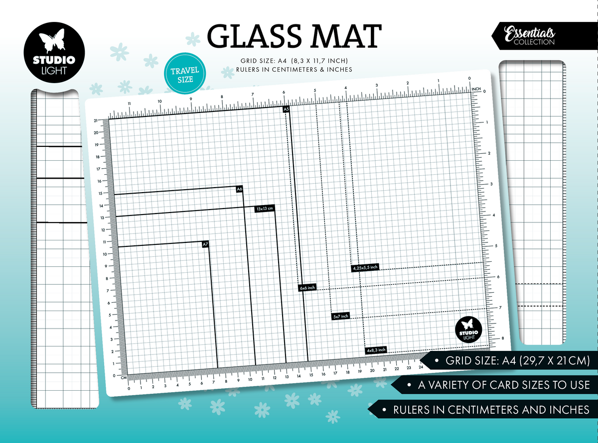 SL Glass Mat A4, Non-Magnetic Essentials 1 Pieces-1