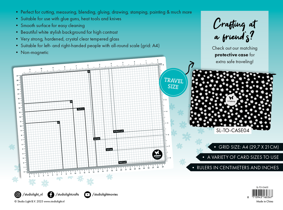 SL Glass Mat A4, Non-Magnetic Essentials 1 Pieces-2