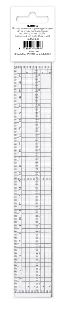 SL Ruler Metal Edge 30cm Tools Essentials 1 PC-2