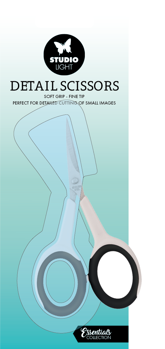 Tijeras de detalle SL Soft Grip punta fina Essentials Tools 60x104x5mm 1 ud. n.º 01