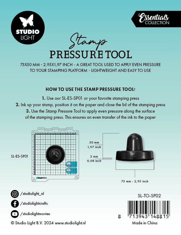SL Stamp Pressure Tool Tools Black 1 PC-2