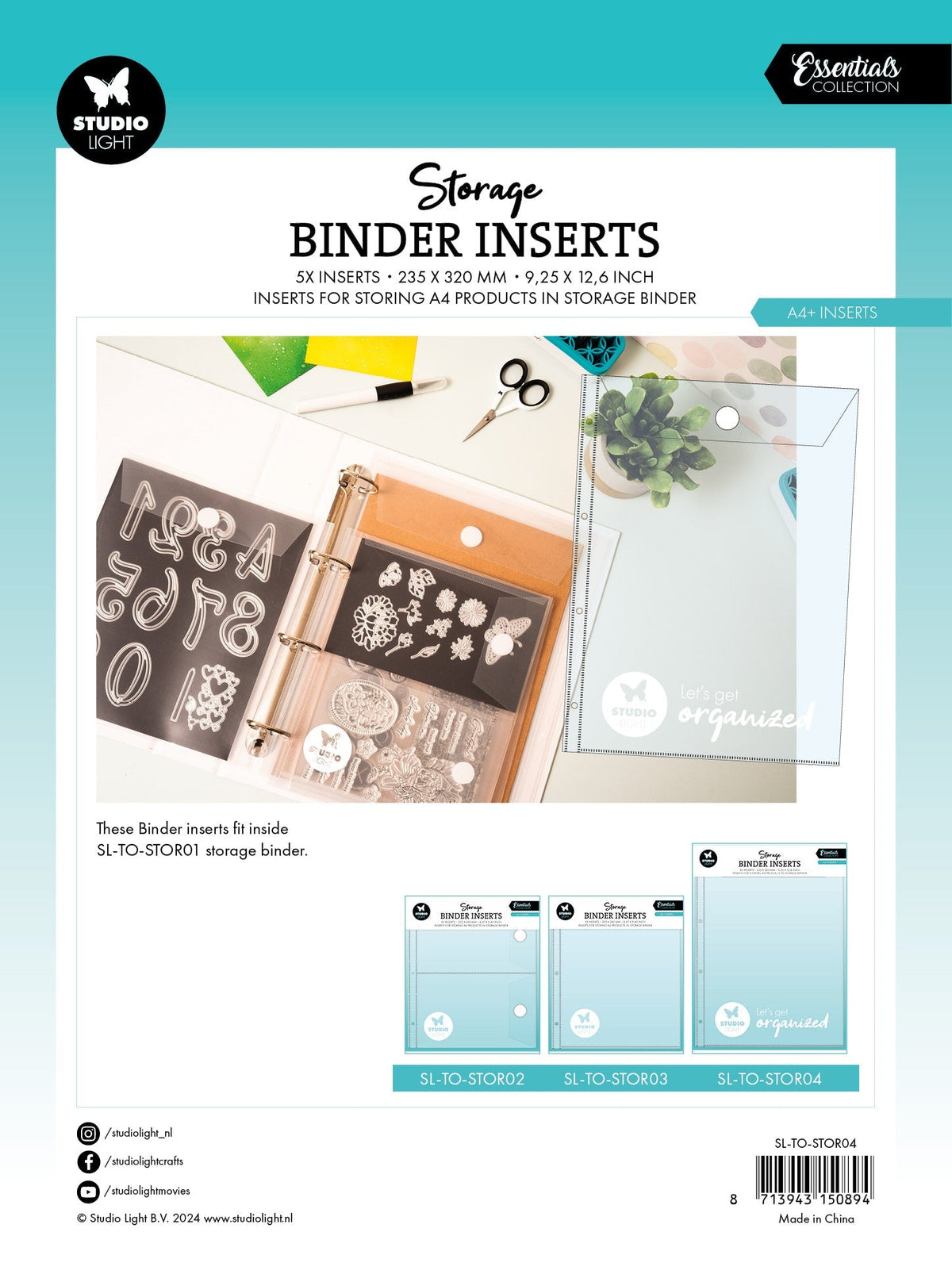 SL Storage Insert A4+ Inserts Essentials 5 PC-2