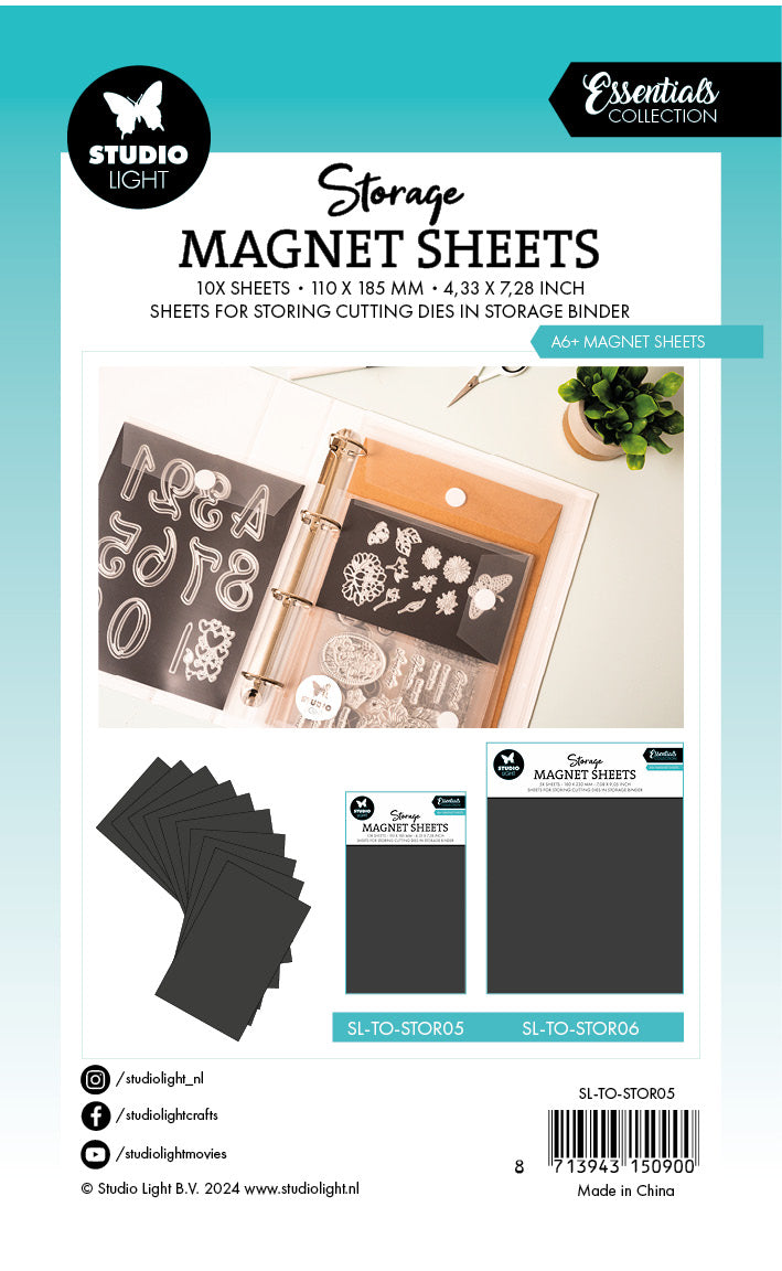 SL Storage Magnet Sheet A6+ Sheet Essentials 10 PC-2