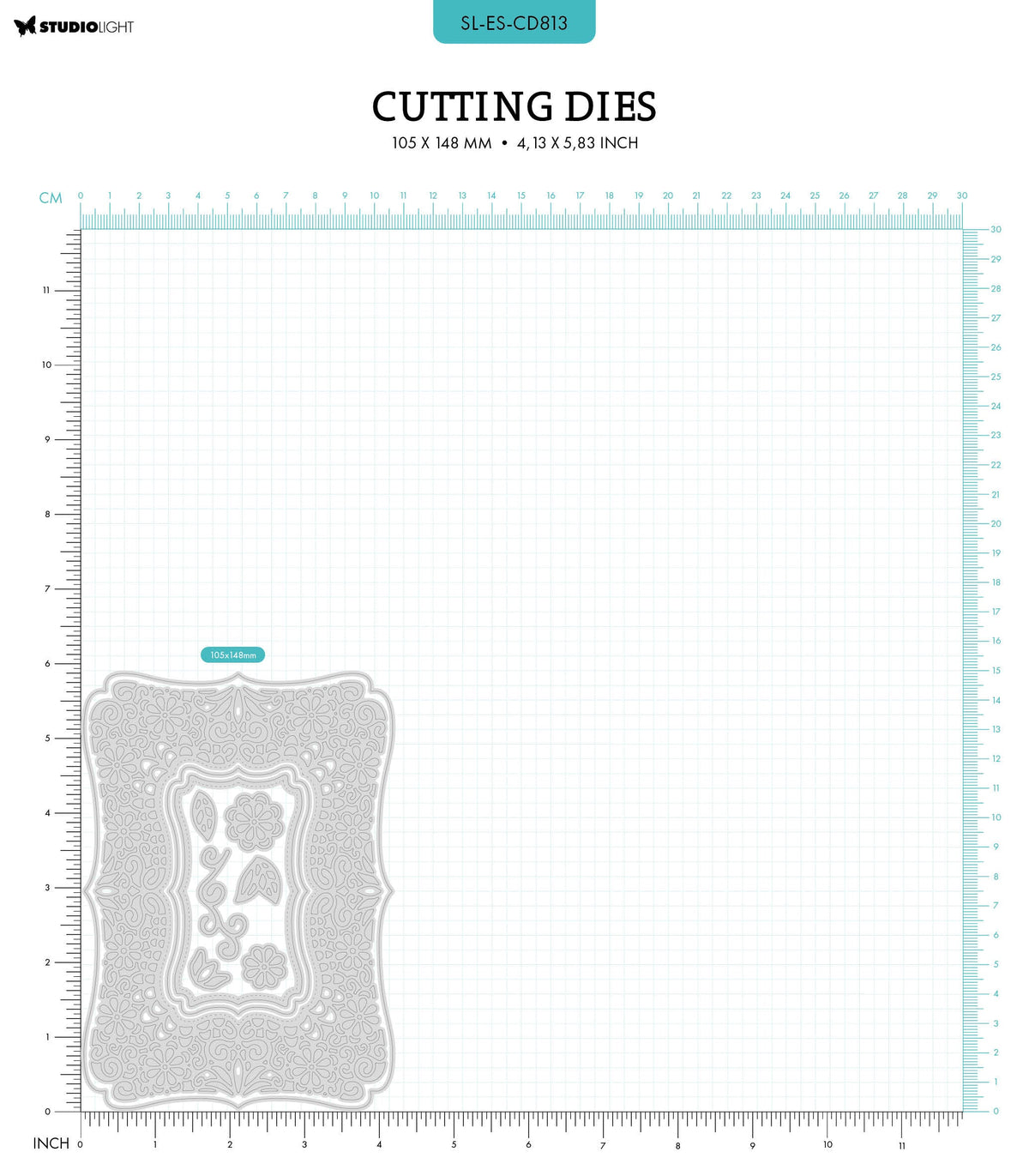 SL Cutting Dies Lace Shape Vintage Diaries 10 PC-2