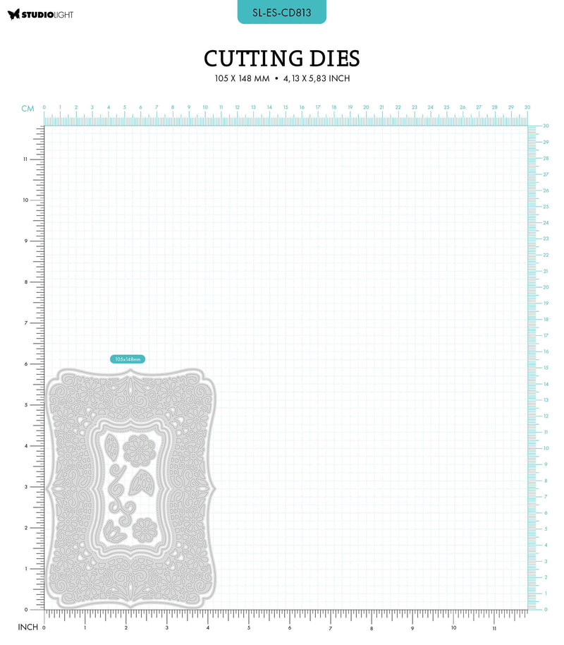 SL Cutting Dies Lace Shape Vintage Diaries 10 PC-2