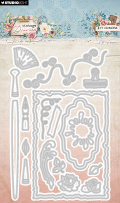SL Cutting Dies Art Elements Vintage Diaries 20 PC-1