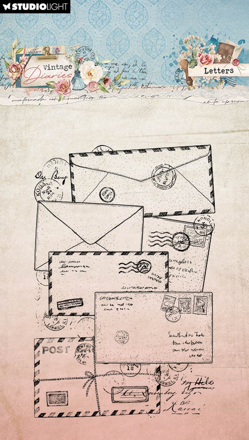 SL Clear Stamps Letters Vintage Diaries 1 PC-1