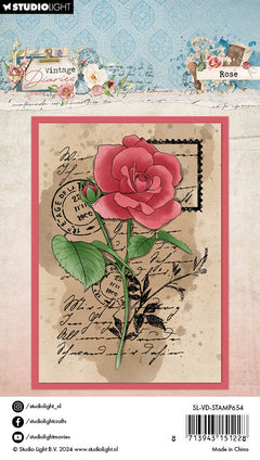 SL Clear Stamps Rose Vintage Diaries 1 PC-3