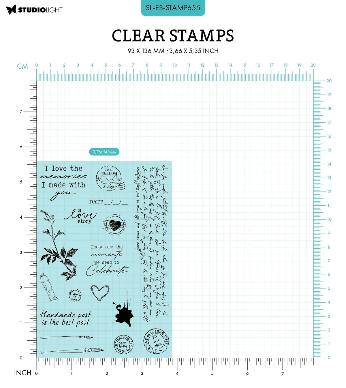 SL Clear Stamps Elements Vintage Diaries 17 PC-2