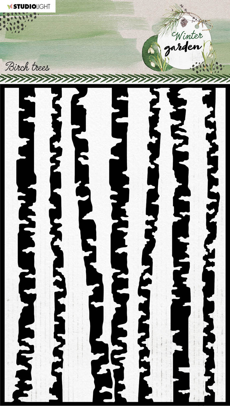 SL Mask Birch Trees Winter Garden 150x210x1mm 1 PC nr. 87-1