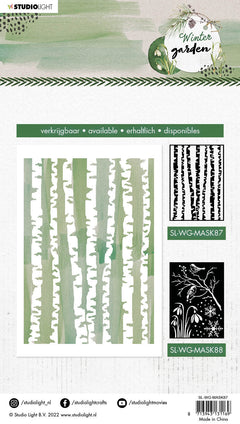 SL Mask Birch Trees Winter Garden 150x210x1mm 1 PC nr. 87-3