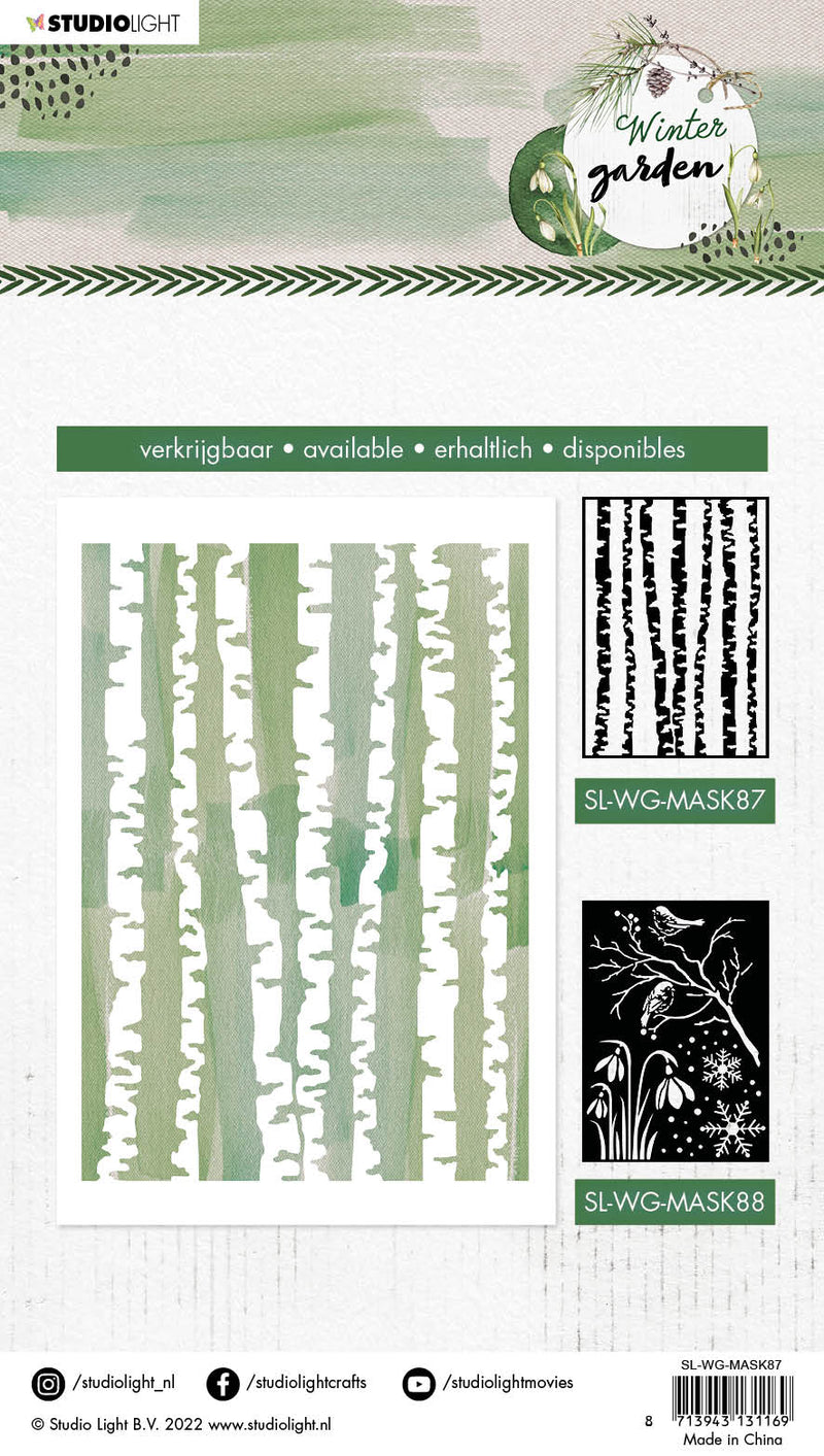 SL Mask Birch Trees Winter Garden 150x210x1mm 1 PC nr. 87-3