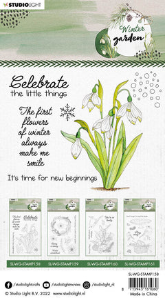SL Clear Stamp Snowdrops Winter Garden 105x148x3mm 1 PC nr. 158-4