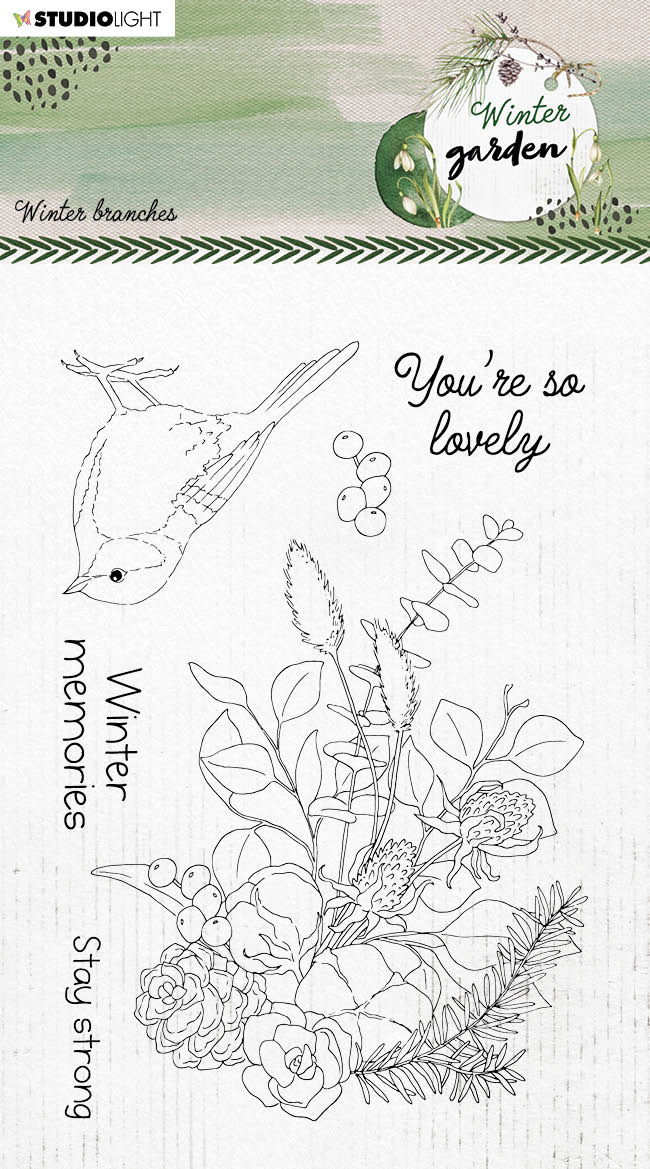 SL Clear Stamp Winter Branches Winter Garden 105x148x3mm 1 PC nr. 160-1