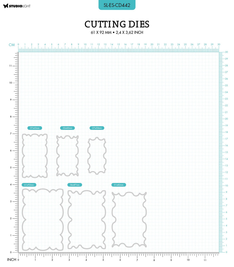 SL Cutting Dies Classic Nested Shape Essentials 61x92x1mm 6 PC nr.442-2