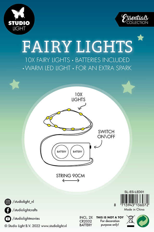 SL Fairy Lights Batteries Included Essential Tools 150x100x10mm 10 PC nr.01-2