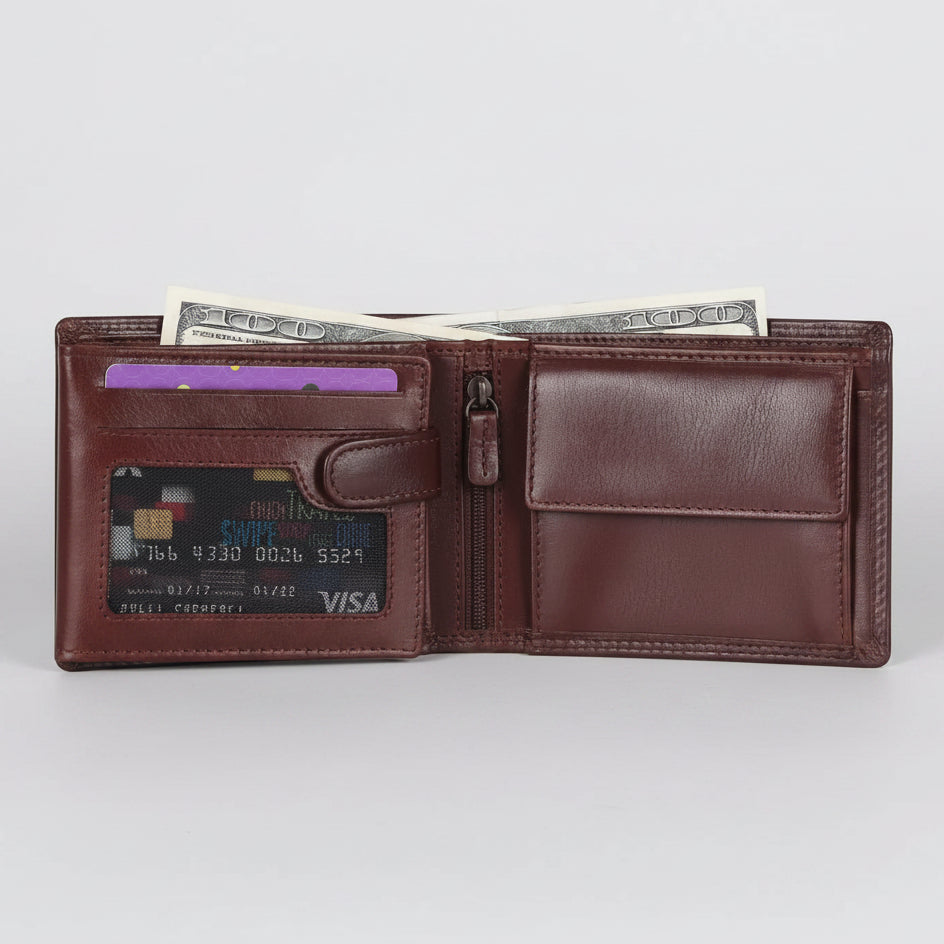 MET Men’s Bi-Fold Flip Coin Wallet-3