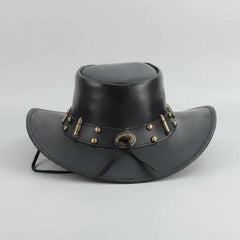 Shapeable Cowboy Hat with 12 Gauge Bullet Slice & Embellishments-7