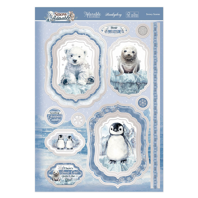 Snowy Scenes Luxury Topper Set-2