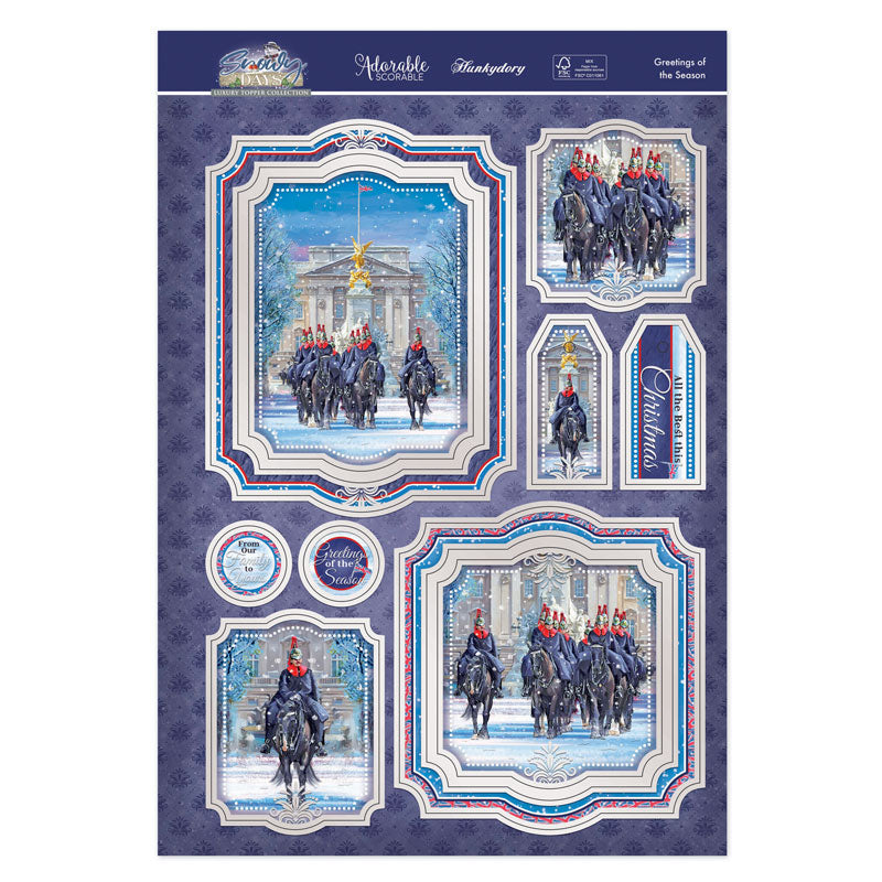 Greetings Of The Season Luxury Topper Set-2