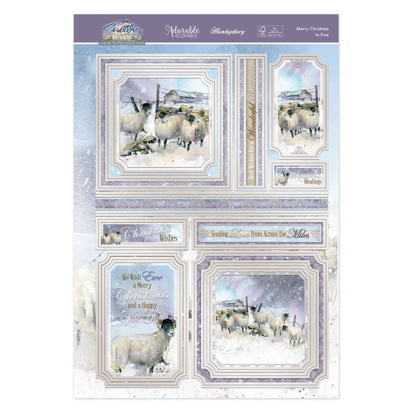Merry Christmas To Ewe Luxury Topper Set-2
