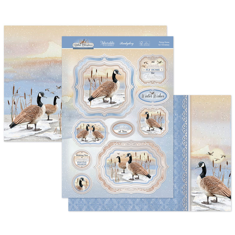 Flying Home For Christmas Luxury Topper Set-1