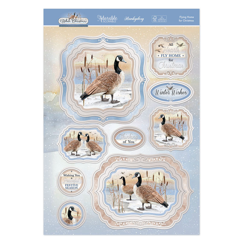 Flying Home For Christmas Luxury Topper Set-2