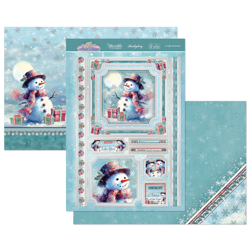 Un adorable bonhomme de neige – Kit de décoration de luxe-1