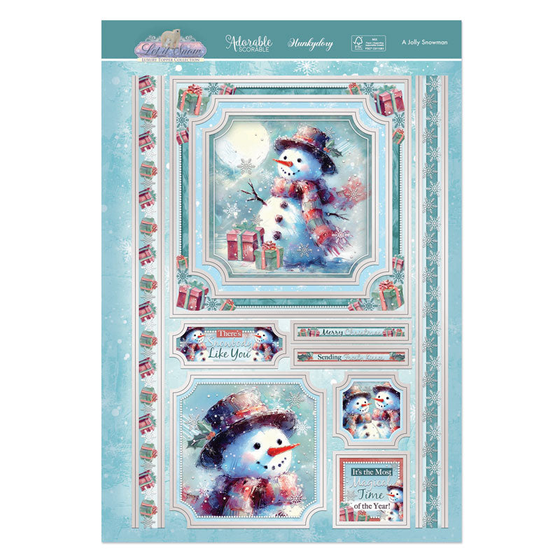 Un adorable bonhomme de neige – Kit de décoration de luxe-2
