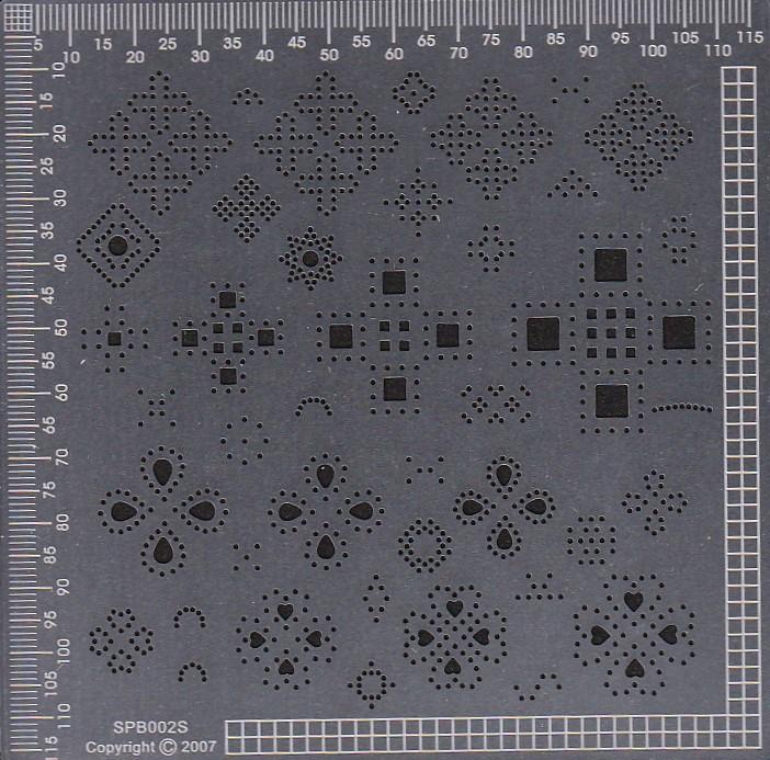 Ecstasy Crafts Exclusive Template Small - Different Shape Patterns-1