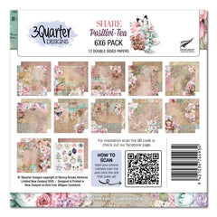 3Quarter Designs Positivi-Tea 6x6 Paper Pack-1